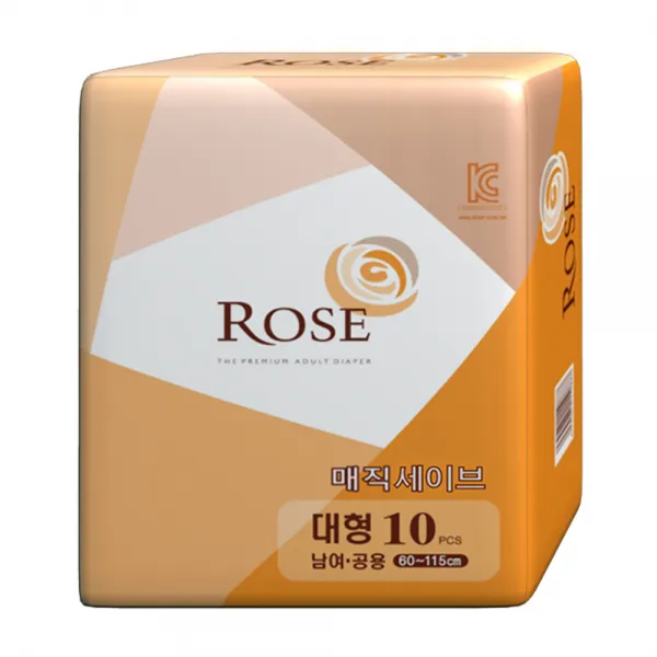 로즈 대형 겉기저귀 매직 테이프형 (매직 세이브), 10팩, 10개입