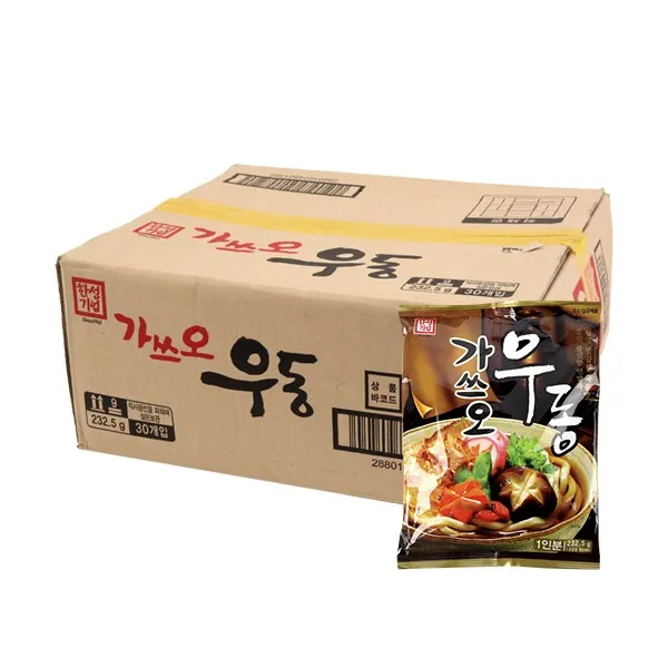 한성 가쓰오우동232.5g(30개) 우동 냉명 음식 가쓰오우동, BVK_가쓰오우동232.5g(30개)