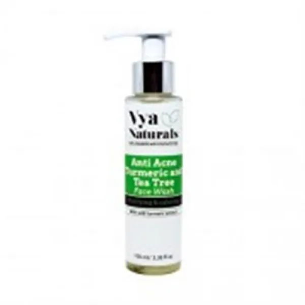 비야 내추럴 vya naturals 심황 세안제 - 여드름 흉터 색소 침착 방지 - 항 박테리아 항염증제 파라벤 프리 황산염 프, 단일상품