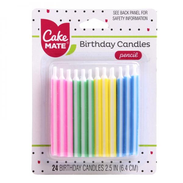 케이크메이트 생일 초, Pencil, 24개입