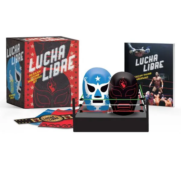 Lucha Libre: Mexican Thumb Wrestling Set Paperback, Running Press Book Publishers