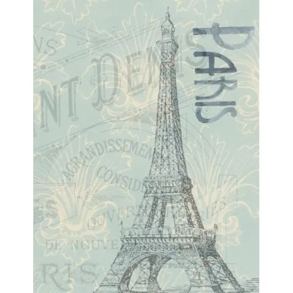Paris France Eiffel Tower Notebook: 8.5 X 11 202 College Ruled Pages Paperback, Createspace Independent Publishing Platform