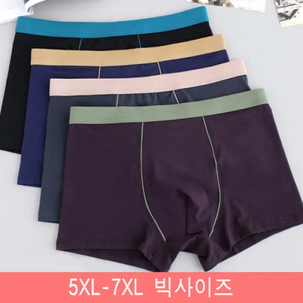 빅브라더샵 빅사이즈 코튼면밴딩드로즈팬티 5XL-7XL까지 DDA01