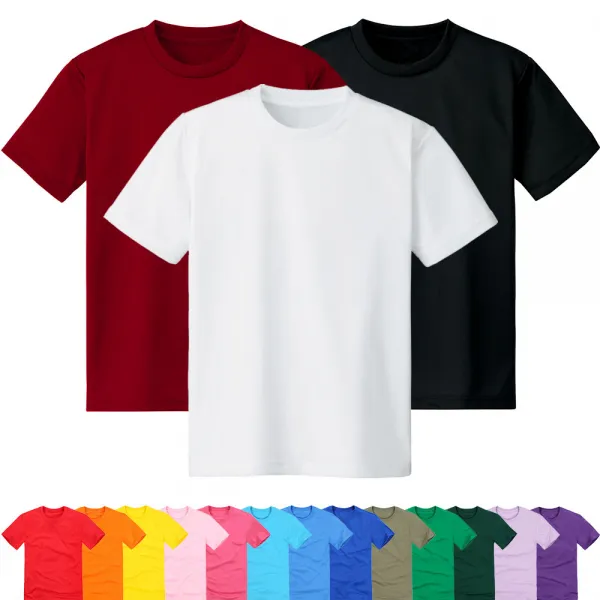 완티 30수 라운드 남녀공용 무지반팔티셔츠