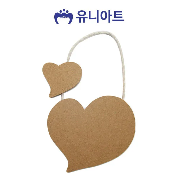 공방 공예 만들기 쌍하트 방문걸이 10개 공예만들기 공작만들기 미술만들기 공예품 공작품 만들기재료