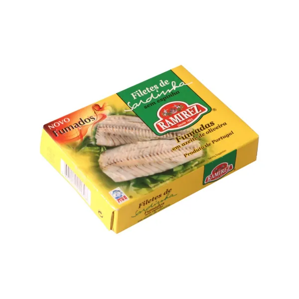 하미레즈 올리브 오일 훈제향 정어리 휠레 통조림, 100g, 1개
