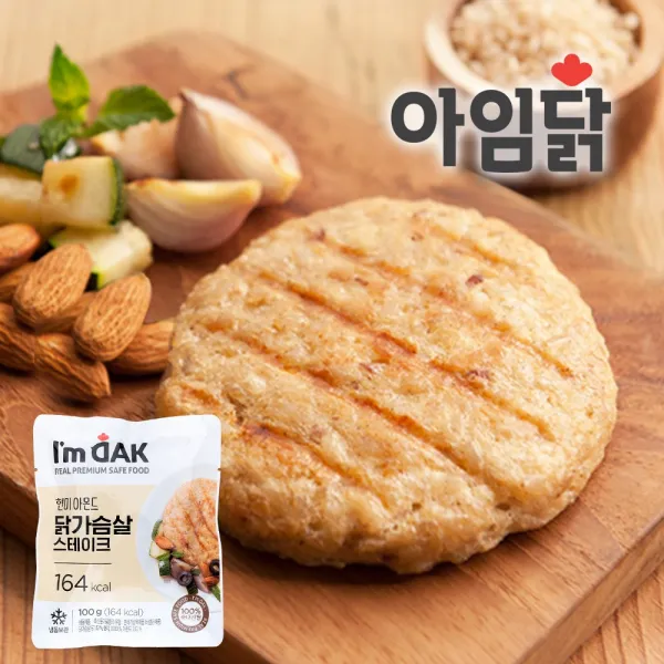 아임닭 통현미견과 수제 닭가슴살 스테이크, 100g, 50개