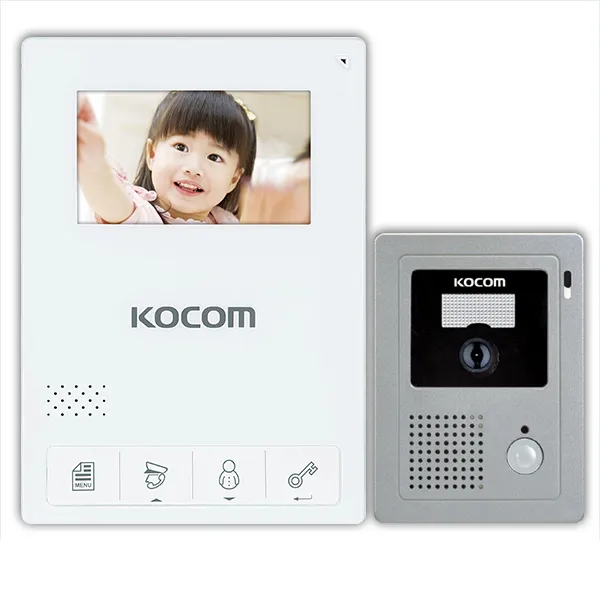 코콤 아날로그 비디오폰, KCV-434 화이트/KC-C60