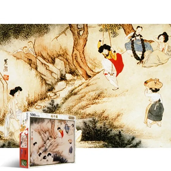 500조각 직소퍼즐 - 신윤복의 단오도 (PL652) (유액포함)(퍼즐라이프) 퍼즐 취미퍼즐 직소퍼즐 동양화퍼즐 교육퍼즐, 상세페이지참고