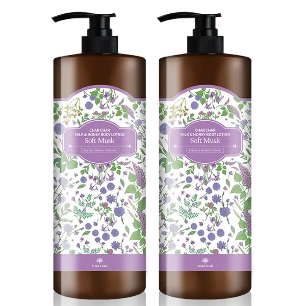 샤샤 밀크앤허니 바디로션 소프트 머스크 1500ml, 2개