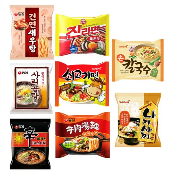 농심 오뚜기 삼양 팔도 라면세트 E 1box