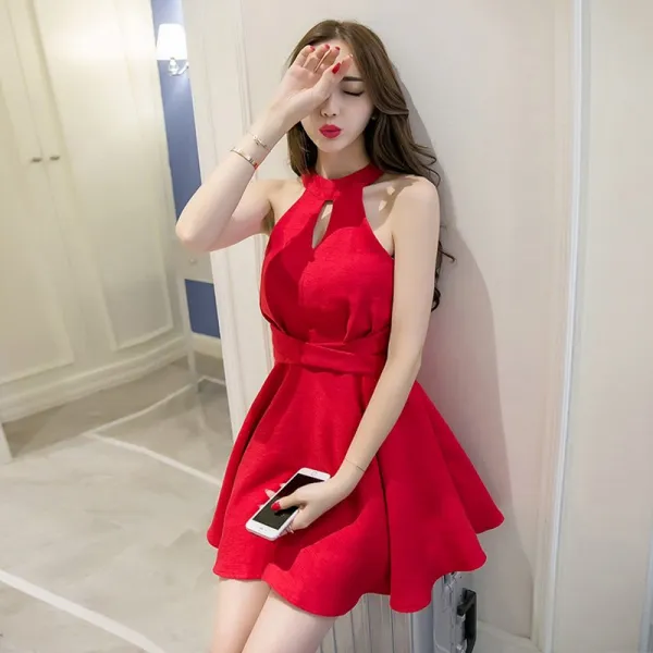  루앤리 섹시 원피스 홀복 클럽의상 파티복 드레스 우븐 Y15