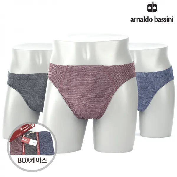 아날도바시니 남성 삼각팬티 브리프 3종세트 Ab Mp1027c 