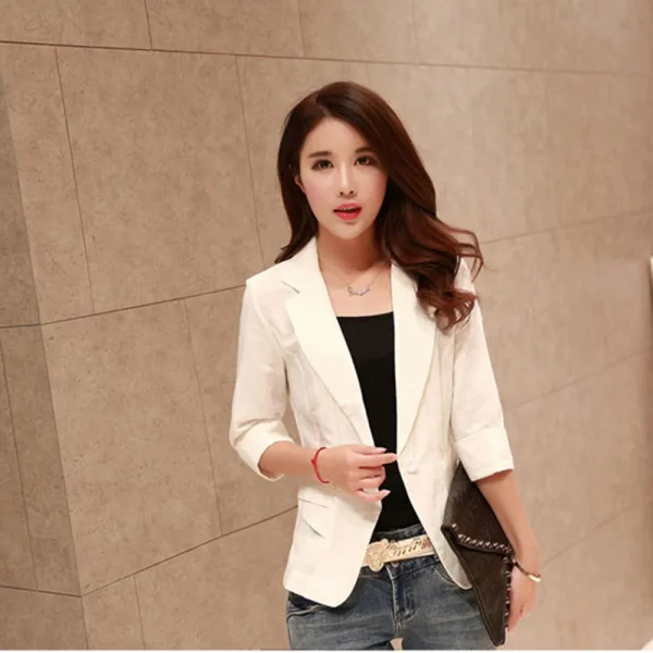 시크힐즈 여성 린넨자켓 마자켓 여름자켓 숏 7부자켓 4609