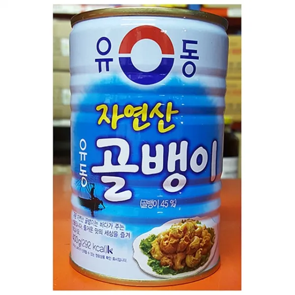 그뤠잇 SJ W17F2A0 식당용골뱅이캔 골뱅이캔 자연산 골뱅이캔(유동400g)X4 식재료, 400g, 본상품선택