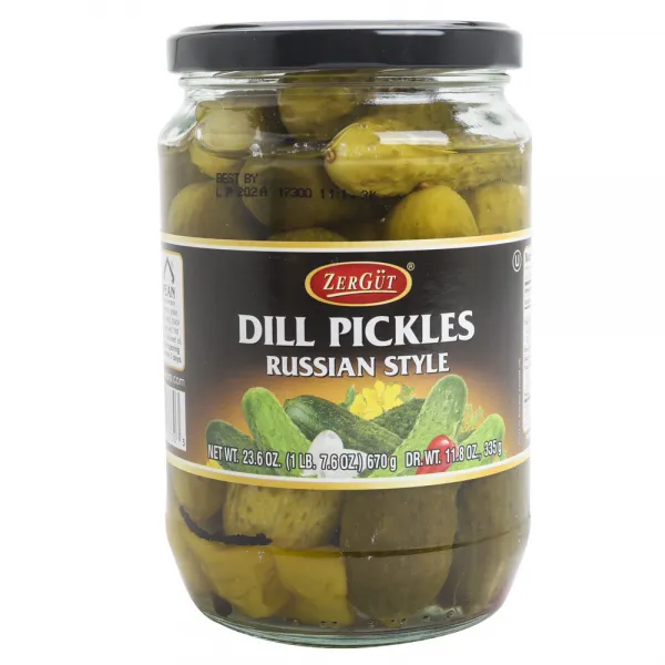 Zergut 딜 피클 러시안 스타일, 670g, 1개