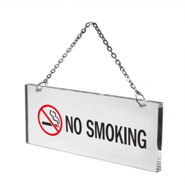 NO SMOKING단면 걸이용표지판 투명아크릴 금연석, NO SMOKING(단면)