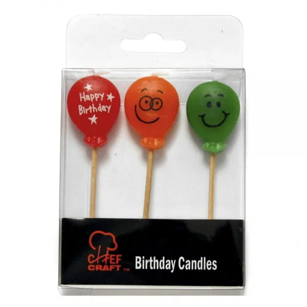 셰프크래프트 버스데이 생일초, Balloon, 3개입