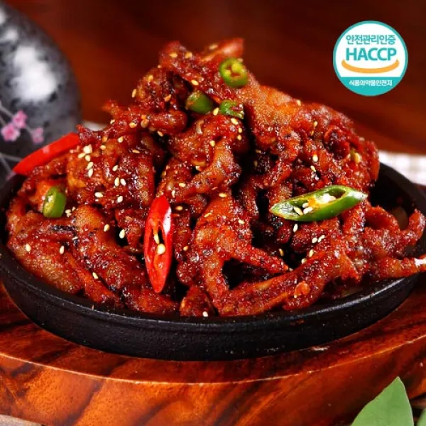 원앙 직화구이 뼈있는 송이불닭발 300g 닭발 280g 1개