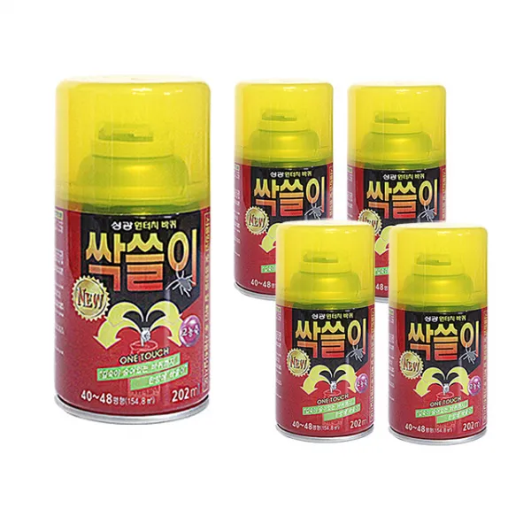 성광제약 싹쓸이 원터치에어졸202ml, 5개, 202ml