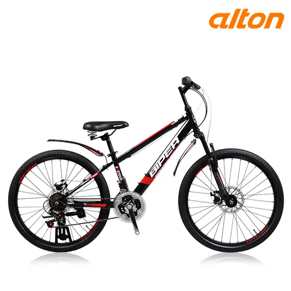 알톤스포츠 Mtb자전거 엑스티드sfd 24인치 21단 디스크브레이크 Mtb 자전거 엑스티드24sfd 블랙+레드