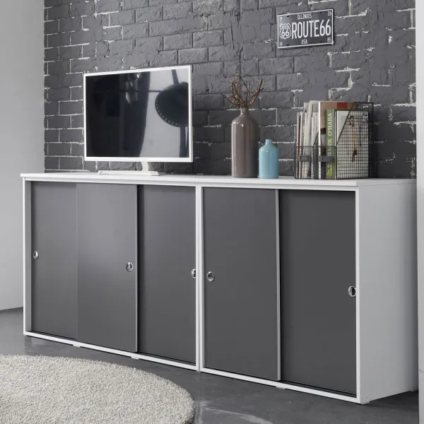 유니우드 파모스 미닫이 슬라이딩 다용도 멀티1980 800수납장, 메이플