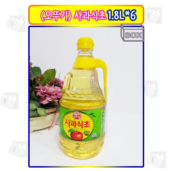 푸드몬스터 오뚜기 사과식초 1.8L x 6 개 다용도 푸드몬, 6개