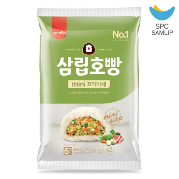 삼립 삼립호빵 mini 꼬마야채 6개입, 40g