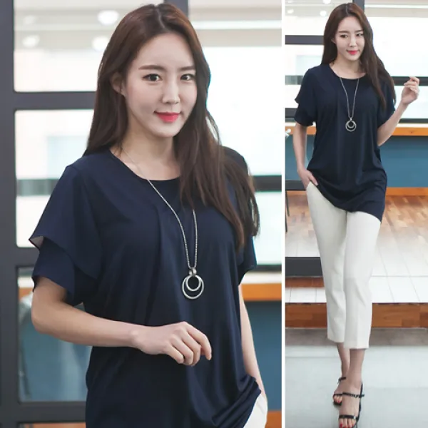 반팔 이중소매