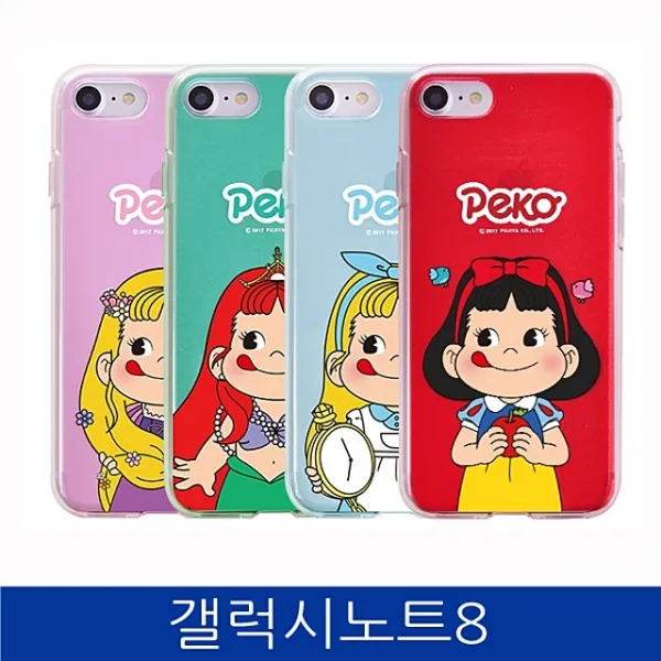  서울닷컴 생활용품 신상품 갤럭시노트8. 페코 프린세스 Clear 폰케이스 N950 Casew0a4e18 이상한 페코 본상품선택