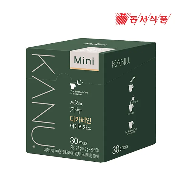 맥심 카누 디카페인 미니 27g 30t, 단품
