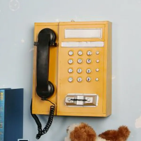 인테리어 소품 252 철제 모형 엔틱 공중전화기