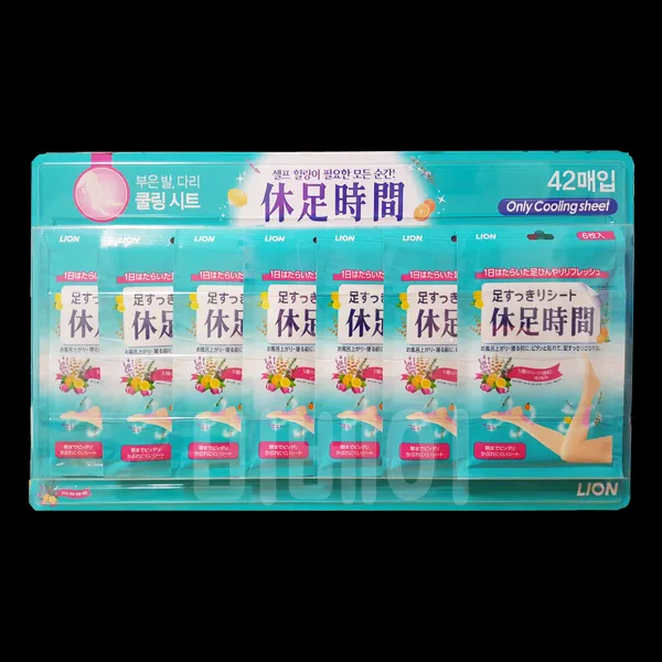 Cj라이온 휴족시간 6매입 X 7팩 42매입 1개 1세트