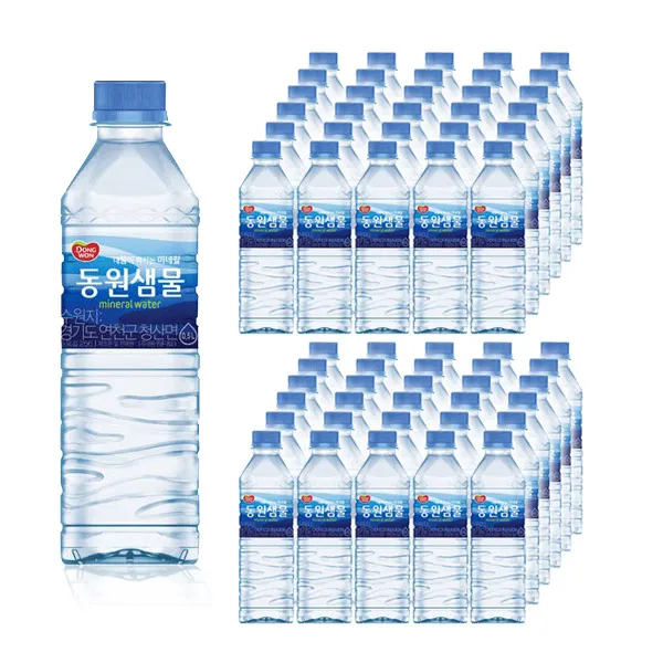 동원샘물 500ml 60펫, 500ml, 60개