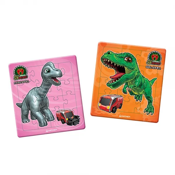 우리아이첫퍼즐 공룡메카드 티라노/브라키오 재미있는보드게임/루미큐브/할리갈리/어린이보드게임/유아보드게임/젠가 단일 수량