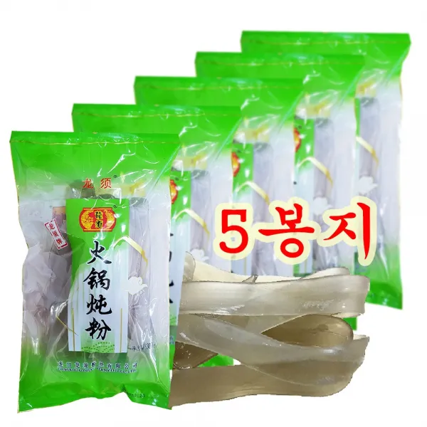 룽쉬 다원중국당면 [넓적당면] 300g 다량구매, 5팩