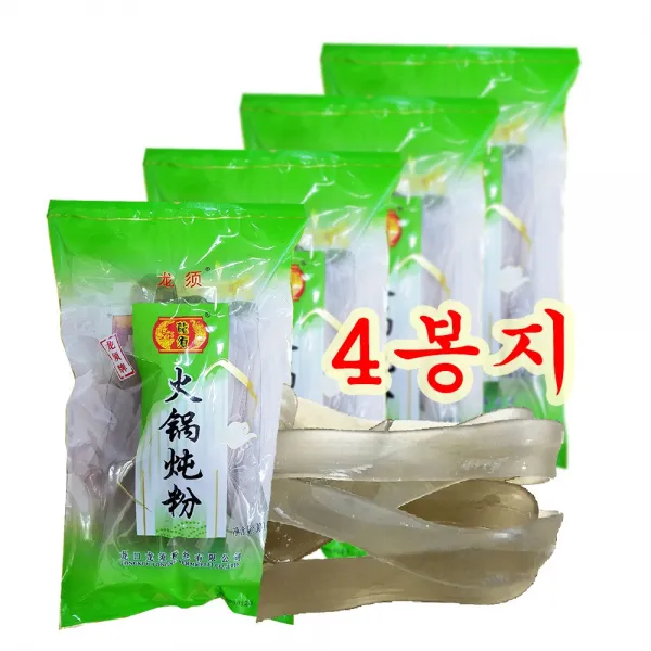 룽쉬 다원중국당면 [넓적당면] 300g 다량구매, 4팩