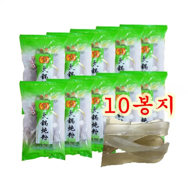 룽쉬 다원중국당면 [넓적당면] 300g 다량구매, 10팩