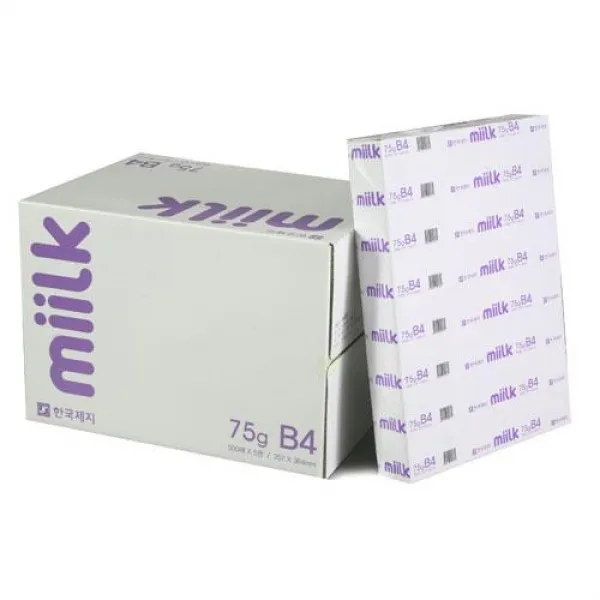 복사용지-밀크(B4-500매X5권-75g) M101040 문구사무 제본표지 컷팅자 자석 클립