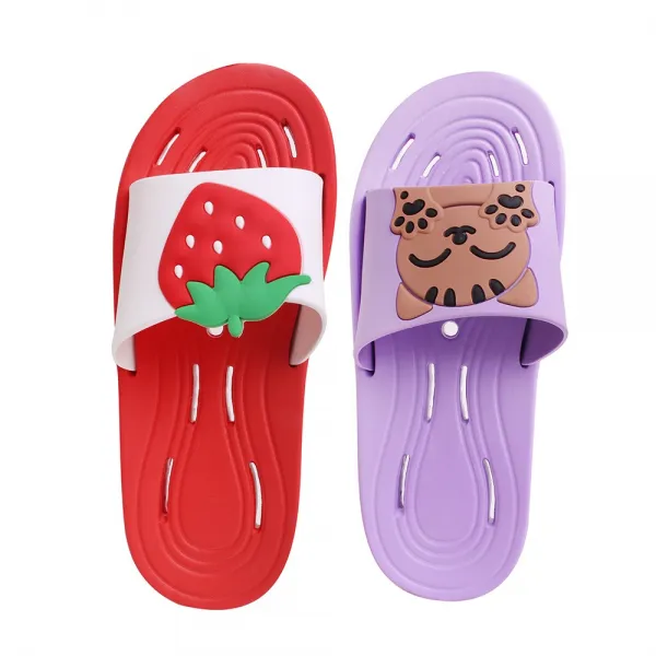 SHOEKING 말랑말랑 귀여운 고양이 과일 슬리퍼 실내화 1006