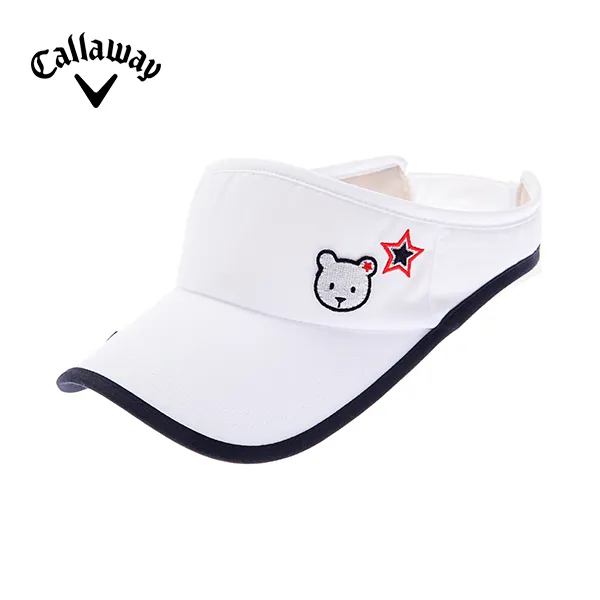 [캘러웨이]여성 컨트라스트 베어 와펜 썬바이저 CWACH5807-100, WHITE