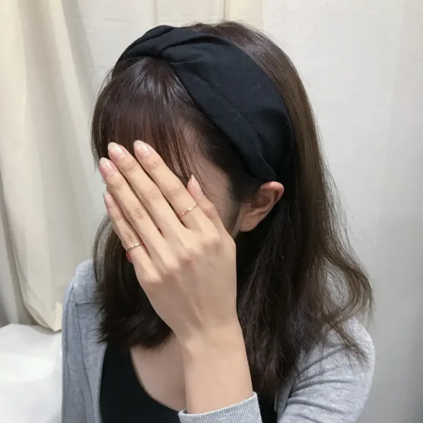 키메라제이 무지 꼬임 반다나 헤어밴드
