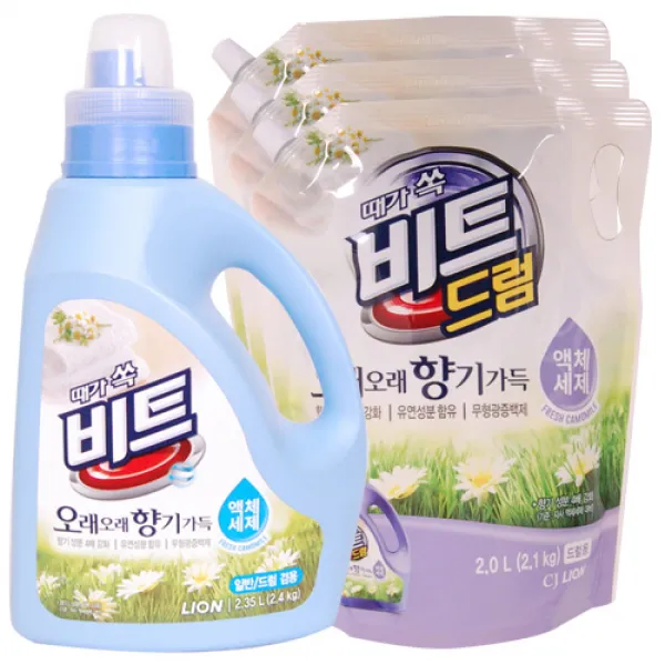 비트 향기오래 드럼용 액체세제 1세트 8.35l