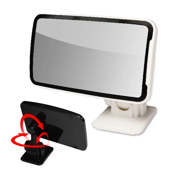 Ch1340024 차량용 보조 사이드 와이드 미러 시야 확보 거울 사각지대 각도 조절 1개 Exo 와이드 보조미러_화이트