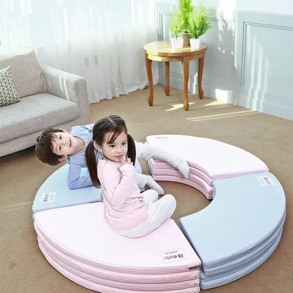 블루밍홈 다각도 폴더매트 놀이방매트, 스카이블루