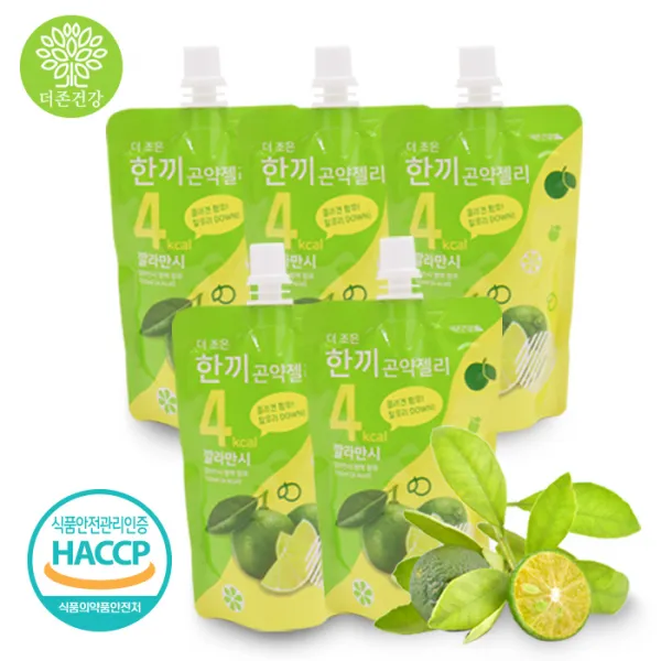 더존건강 [2+1] 한끼곤약젤리 깔라만시 5팩, 150ml