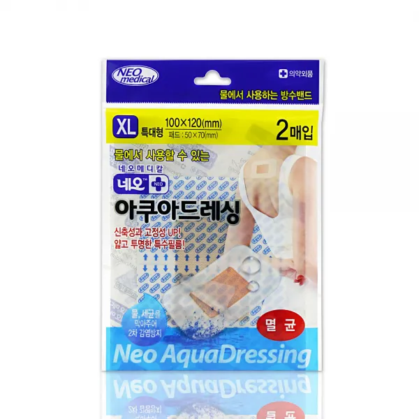 네오메디컬 네오아쿠아드레싱 찰과상 방수밴드 반창고 특대 XL 1개