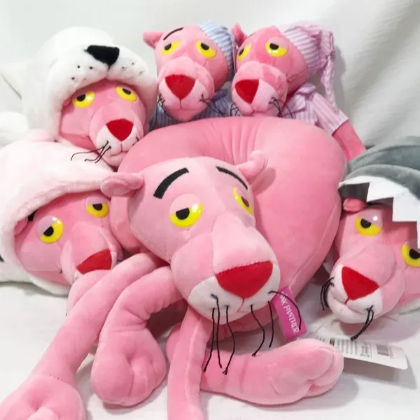 [정품] 핑크팬더 인형시리즈 중형봉제인형 목쿠션 팬더먹은상어 물개 고래 상어, 분홍고래, 35cm