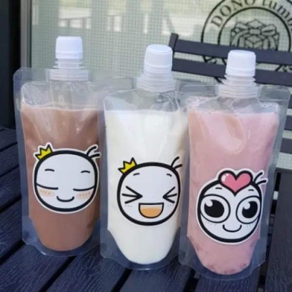 바이올팩키지 스파우트 파우치 200ml 100매 15파이, 100pcs