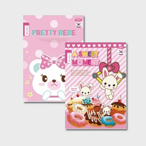 경원상사 초등노트 5칸 기초학습장 10권1묶음 노트, 여아용, 10권